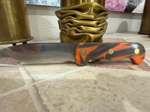 Hand Made Carbon Steel Full Tang Drop Point Fixed Blade Knife