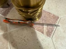 Hand Made Carbon Steel Full Tang Drop Point Fixed Blade Knife