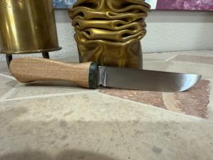 Hand Made Carbon Steel Hidden Tang Camping Utility Knife Made from a File