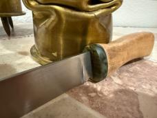 Hand Made Carbon Steel Hidden Tang Camping Utility Knife Made from a File