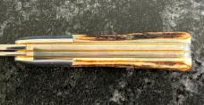 Great Eastern Cutlery Northfield 251208 LPB Long Pull Barlow Burnt Stag GEC 25