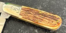 Great Eastern Cutlery Northfield 251208 LPB Long Pull Barlow Burnt Stag GEC 25