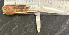 Great Eastern Cutlery Northfield 251208 LPB Long Pull Barlow Burnt Stag GEC 25