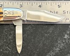 Great Eastern Cutlery Northfield 251208 LPB Long Pull Barlow Burnt Stag GEC 25