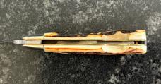 Great Eastern Cutlery Northfield 252109 EOLP Easy Open Long Pull Jack Burnt Stag GEC 25