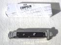 NEW A.G.A. CAMPOLIN 9" MALTESE WITH BEAUTIFUL EXOTIC AFRICAN EBONY WOOD HANDLES MANAGO ITALY