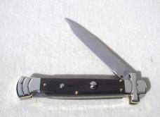 NEW A.G.A. CAMPOLIN 9" MALTESE WITH BEAUTIFUL EXOTIC AFRICAN EBONY WOOD HANDLES MANAGO ITALY