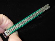 Kroo ALVS Green Abalone Sleeveboard Spear Knife 4" Closed RWL34 SS Blade Custom Made in South Africa
