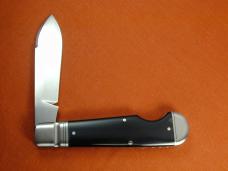 Kroo Buffalo Horn Easy Open Teardrop Jack Knife 4" Closed RWL34 SS Blade Custom Made in South Africa