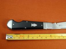 Kroo Buffalo Horn Easy Open Teardrop Jack Knife 4" Closed RWL34 SS Blade Custom Made in South Africa