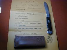Kroo Buffalo Horn Easy Open Teardrop Jack Knife 4" Closed RWL34 SS Blade Custom Made in South Africa