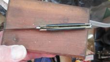 RARE VTG SEARS USA 95422 Small Black Linerlock Knife