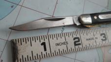 RARE VTG SEARS USA 95422 Small Black Linerlock Knife