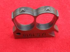 U.S. 1918 2 finger paper weight solid antique brass