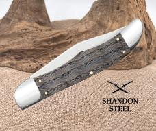 Case xx Knives Folding Hunter Black Curly Oak Wood 14008 Stainless Pocket Knife