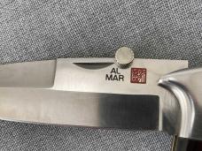 Al Mar SERE Attack III – pattern 3003-A – Folding Lockback Combat Knife w/ Sheath – Micarta