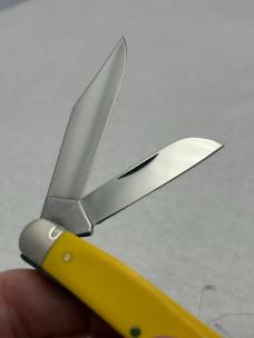 Ka- Bar USA Vintage 3 Blade Stockman Dogs Head Pocket Knife (#21)