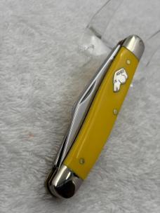 Ka- Bar USA Vintage 3 Blade Stockman Dogs Head Pocket Knife (#21)