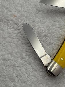 Ka- Bar USA Vintage 3 Blade Stockman Dogs Head Pocket Knife (#21)