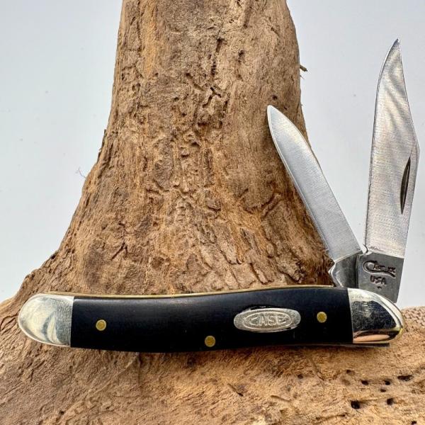 Case XX USA 22087 SS Smooth Black Delrin 1999 Medium Jack Pocket Knife (20)