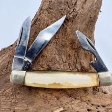 Stockman Vintage Pocket Knife with Bottle Opener Japan Sherwood St Bank (107)