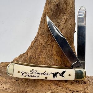 Timeless Classics Pocket Knife Trapper Frost Cutlery Knives Cream Scales 138