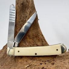 Timeless Classics Pocket Knife Trapper Frost Cutlery Knives Cream Scales (138)