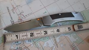 Vtg Ka-bar Cleveland Ohio 2782 Lockback Knife Wood Inlay Handles