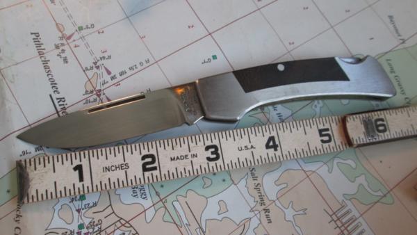 Vtg Ka-bar Cleveland Ohio 2782 Lockback Knife Wood Inlay Handles
