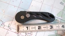 UNBRANDED metal Automatic Knife w/Pocket Clip Serrated Blade