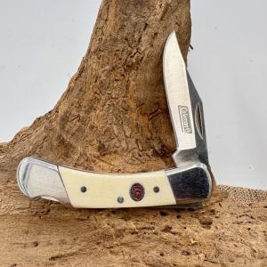 Coleman Snowcreek Lockback Bone Handle Folding Pocket Knife Camping Hunting194