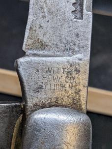 Rare 1900-1930 Witte Hardware 3 Blade Bone Handle Stockman Pocket Knife