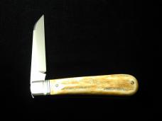 Kroo Burnt Stag Lambsfoot Jack Knife 4" Closed RWL34 SS Blade Made in South Africa