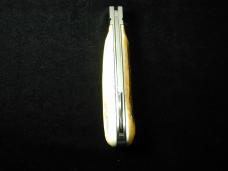 Kroo Burnt Stag Lambsfoot Jack Knife 4" Closed RWL34 SS Blade Made in South Africa