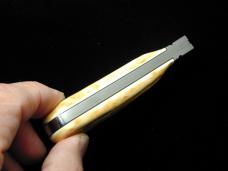 Kroo Burnt Stag Lambsfoot Jack Knife 4" Closed RWL34 SS Blade Made in South Africa