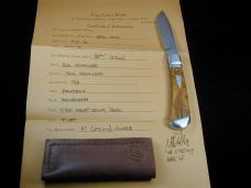 Kroo Blonde Rams Horn Drop Point Jack Knife 4 1/8" Closed RWL34 SS Blade Made in South Africa