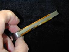 Kroo Blonde Rams Horn Drop Point Jack Knife 4 1/8" Closed RWL34 SS Blade Made in South Africa