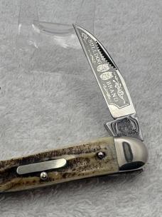 Bulldog Brand Vintage Stag 3 Blade Whittler Hand Made Solingen Germany (#16)