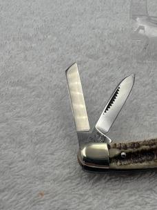 Bulldog Brand Vintage Stag 3 Blade Whittler Hand Made Solingen Germany (#16)
