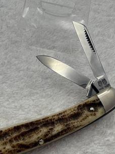 Bulldog Brand Vintage Stag 3 Blade Whittler Hand Made Solingen Germany (#16)