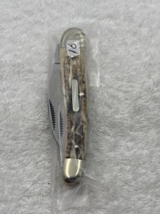Bulldog Brand Vintage Stag 3 Blade Whittler Hand Made Solingen Germany (#16)