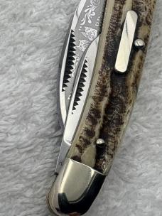 Bulldog Brand Vintage Stag 3 Blade Whittler Hand Made Solingen Germany (#16)