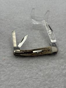 Bulldog Brand Vintage Stag 3 Blade Whittler Hand Made Solingen Germany (#16)