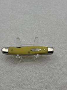 Camillus USA Vintage 2 Blade Yello Jaket Muskrat Pattern # 714 Pocket Knife (#21)