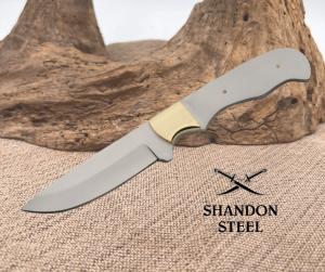 Knifemaking Fixed Knife 4quot Stainless Full Tang Blank Blade Brass Bolsters 7729