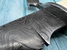 STEK KNIVES Craig Steketee Damascus Walrus Ivory Horn Scales Bowie 15"