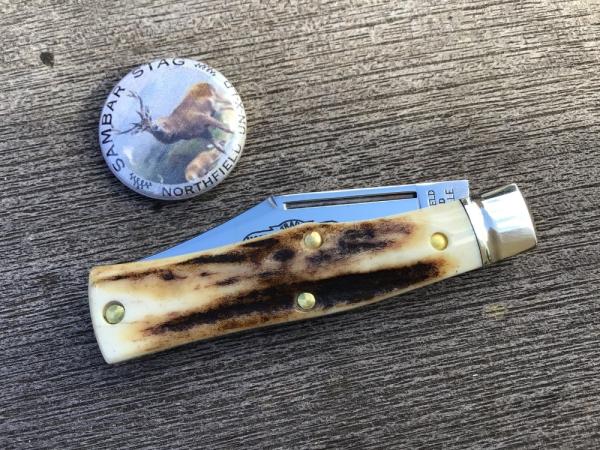 Great Eastern Cutlery 221124 Northfield .22 Magnum Sambar Stag