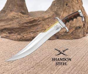 Gil Hibben Limited 65th Anniversary Spartan Bowie Knife w Stand GH5123 2050quot OA