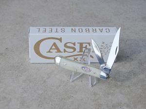 Case Peanut Folding Knife Natural Bone Stars amp Stripes 14094 - New