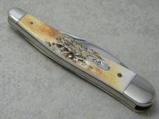 Case XX USA 2008 Genuine Stag 5355WH SS Wharncliffe Seahorse Whittler Knife in Box